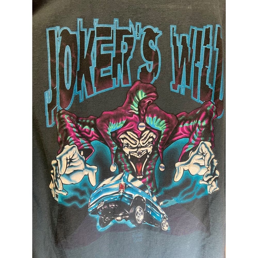 Vintage 1995 Rollin Hard Jokers Wild Murina T-Shirt XL Made in USA Single Stitch